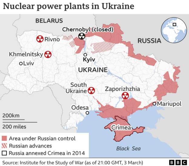 Руските сили ја зазедоа најголемата нуклеарна централа во Европа – нема ослободување на радиоактивен материјал