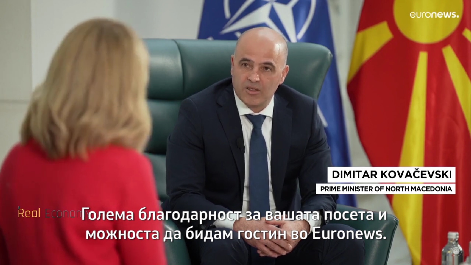 Премиерот Ковачевски за „Еуроњуз“: Имаме стабилни економски политики и во време на кризи
