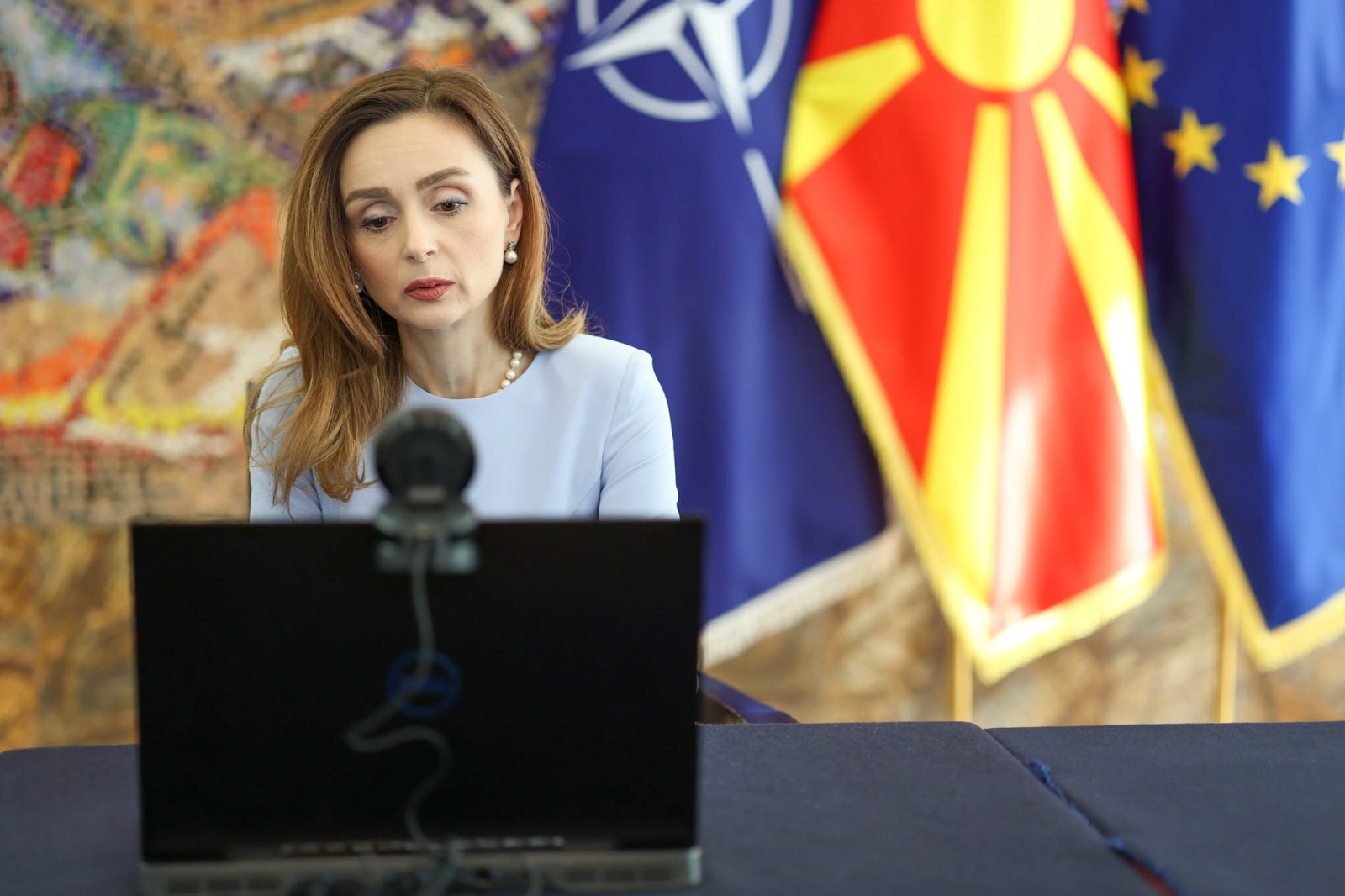 Видео разговор на првите дами на Северна Македонија и Полска