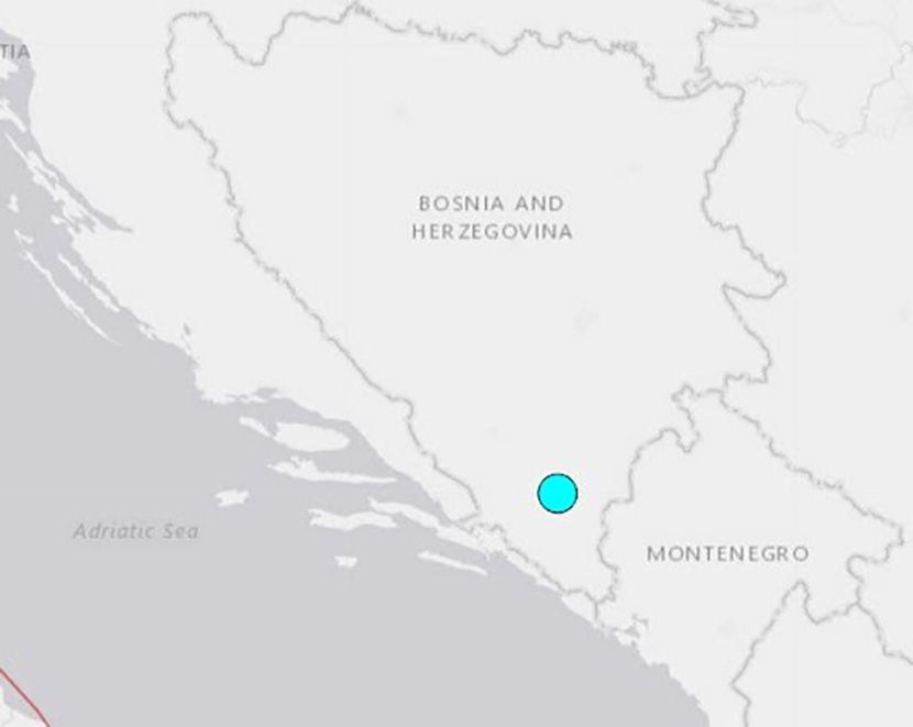 Позната е точната локација и јачината на земјотресот во БиХ: Американците објавија податоци и карта