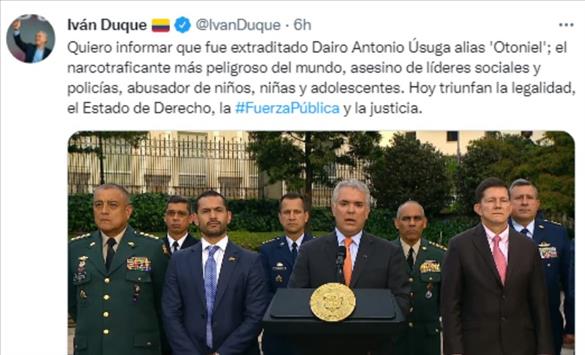 Најголемиот дилер на дрога во Колумбија екстрадиран во САД