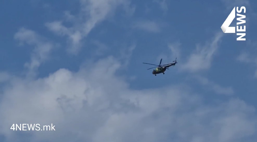 ВИДЕО: И армискиот хеликоптер во воздух, се упати кон Тетово