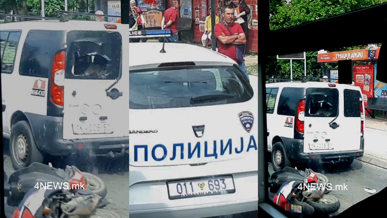 ФОТО: Утрово тешка сообраќајна несреќа во Скопје, мотор се заби во пикап