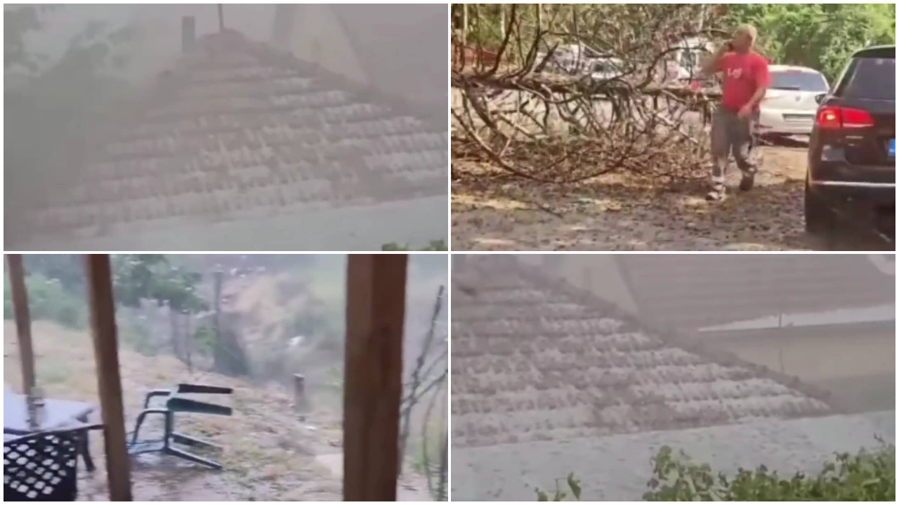 ВИДЕО: Страшно невреме низ Македонија, во Виница најдраматично