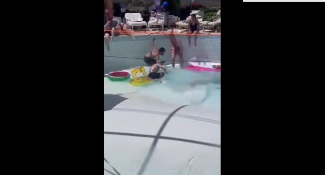 ВИДЕО: Се отвори дупка во базен – еден човек почина