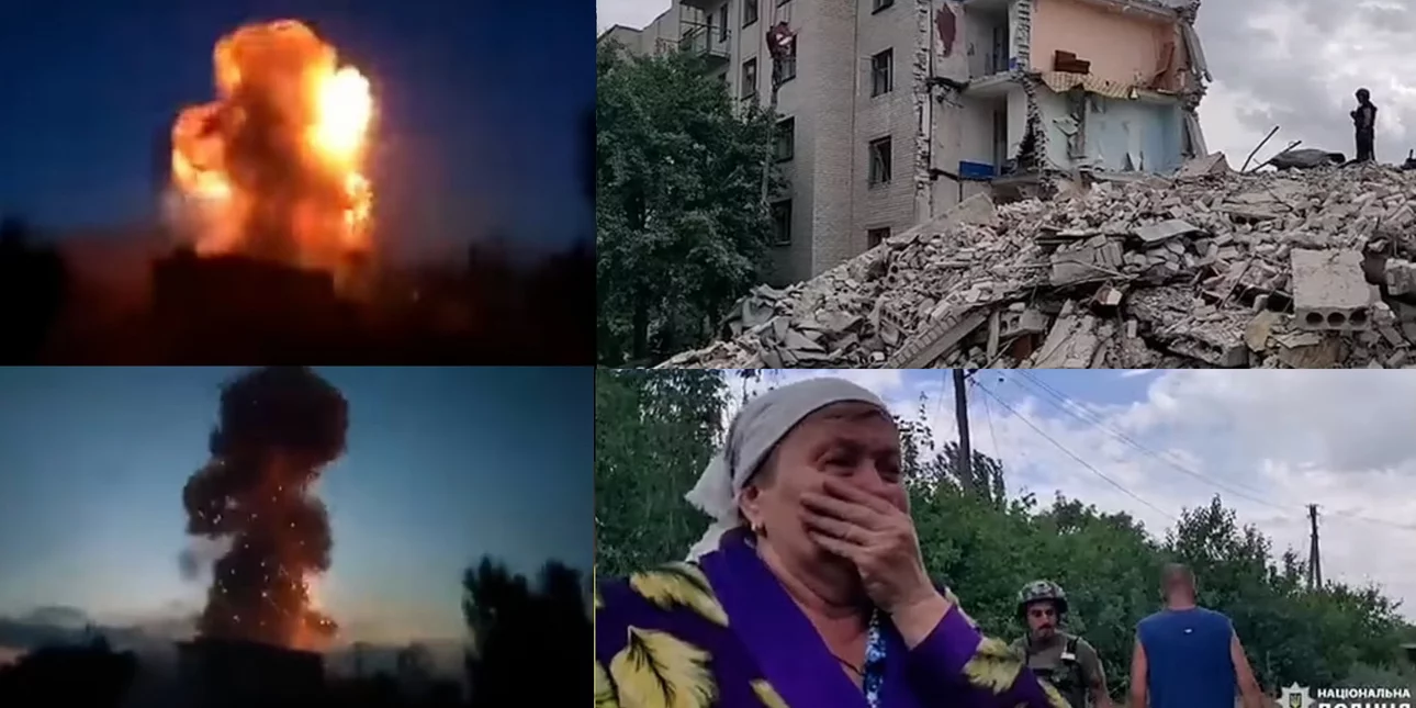 Пекол во источна Украина – Моментот кога Русите бомбардираа станбена зграда, 15 мртви, деца заробени