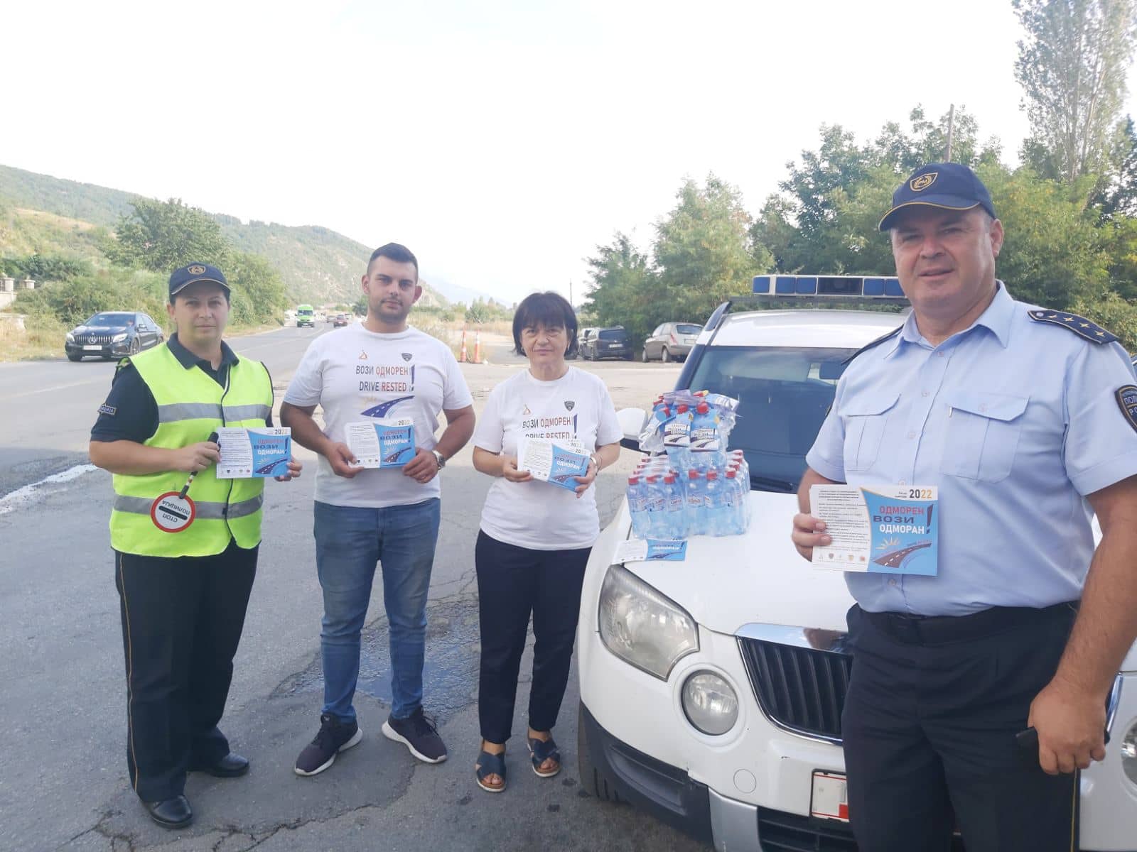 „На пат секогаш тргнувај одморен“ – реализирани превентивни активности на Ќафасан и во Охрид од страна на СВР Охрид и РСБСП