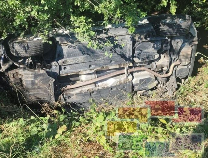ФОТО: Полициско возило се преврте во скопско Јурумлери