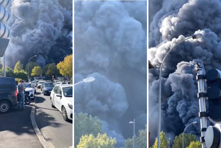 ВИДЕО: Голем пожар во Париз – гори најголемиот пазар во светот