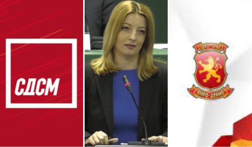 СДСМ: ВМРО-ДПМНЕ фатени со рацете во медот, за лични интереси загрозуваат важен проект – ВМРО-ДПМНЕ: По тајните средби, СДС на Арсовска и плати билборди против ВМРО-ДПМНЕ