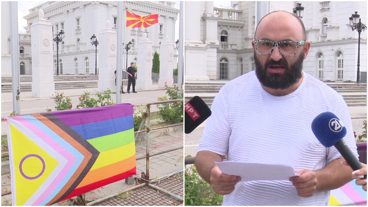 ЛГБТ заедницата постави знаме пред Влада барајќи правда: „Сите ќе ве убијам“ им рекол еден напаѓач (ВИДЕО)
