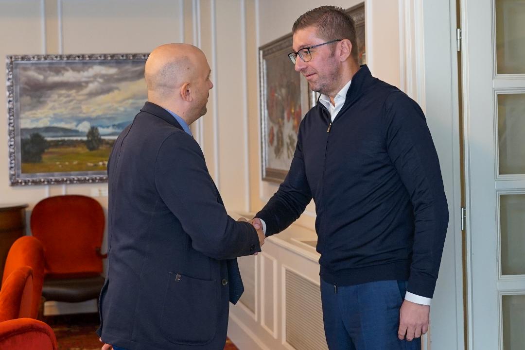 Мицкоски на средба со специјалниот претставник на земјите од Западен Балкан, Сарацин и амбасадорката на Германија, Холштајни