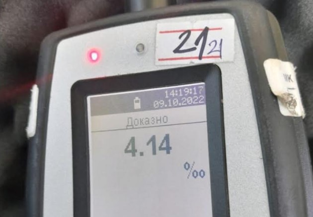 „Мртов пијан“ седнал зад воланот: Полицијата санкционираше возач со 4.14 промили алкохол