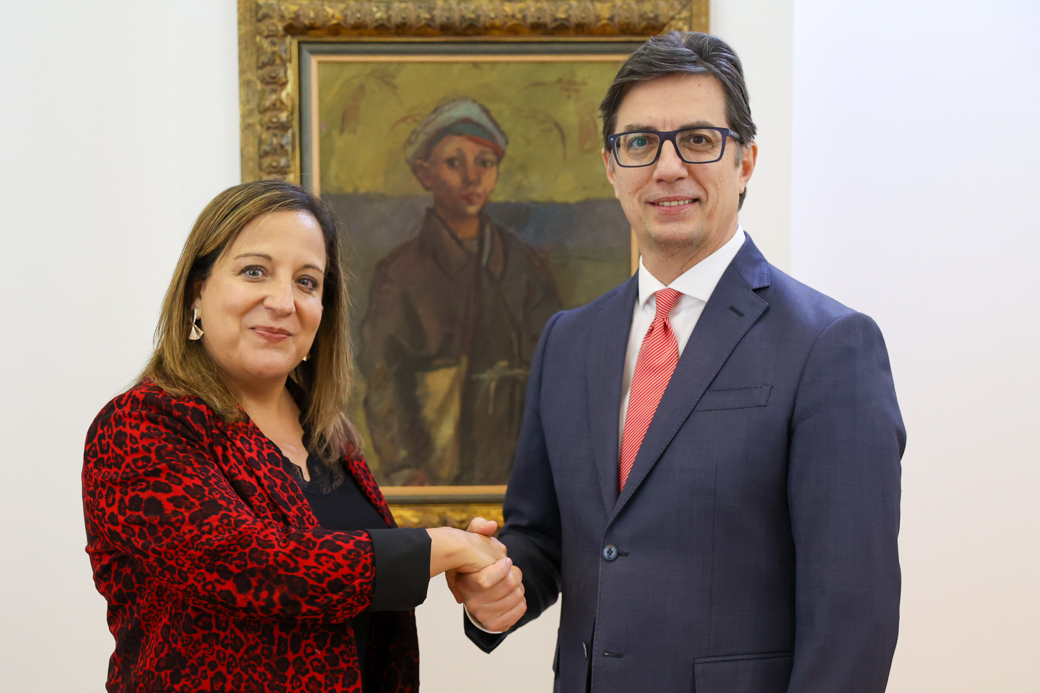 Претседателот Пендаровски ја прими европратеничката Гарсија Перез