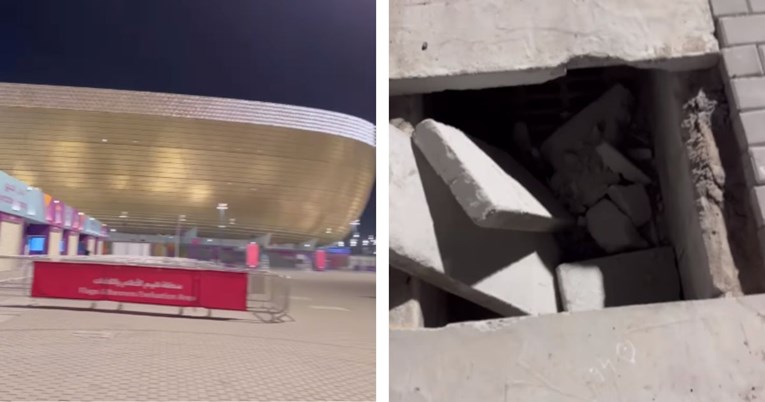 ВИДЕО: Голема дупка се појави пред стадионот на кој ќе се игра финалето на СП