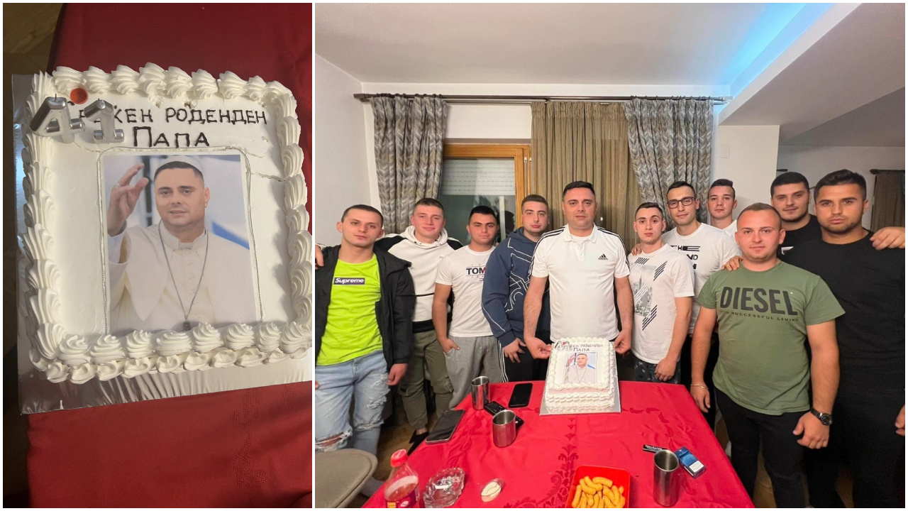 ФОТО: Градоначалникот на Кавадарци Митко Јанчев „стана“ Папа и прослави 41. роденден