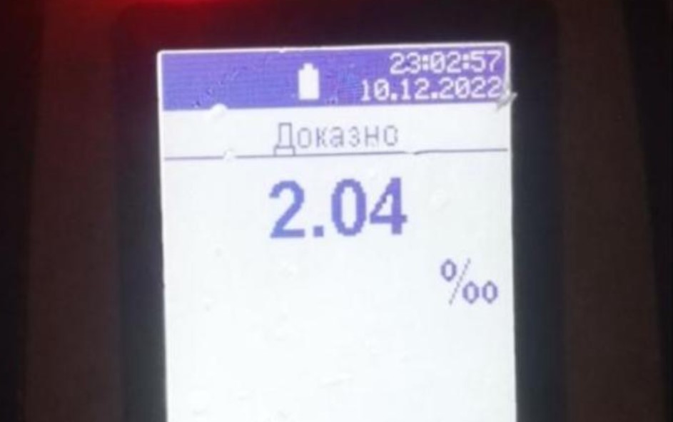 Возел со 2,04 промили алкохол во себе низ Битола – полицијата го казни