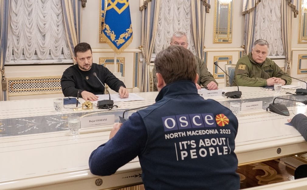 Османи се сретна со Зеленски: ОБСЕ има капацитет да им помогне на луѓето преку работата на терен