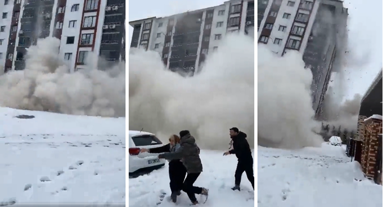 ВИДЕО: Нова зграда во Турција урната за неколку секунди