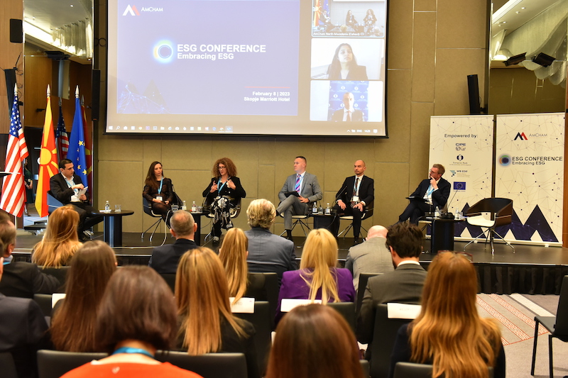 АмЧам конференција: ESG критериумите се клучни во креирањето на дополнителна вредност и долгорочна одржливост на бизнисите!