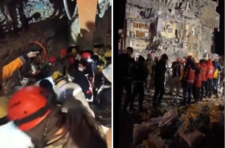 ВИДЕО: Бремена жена и нејзината мала ќерка се спасени од урнатините по 115 часа