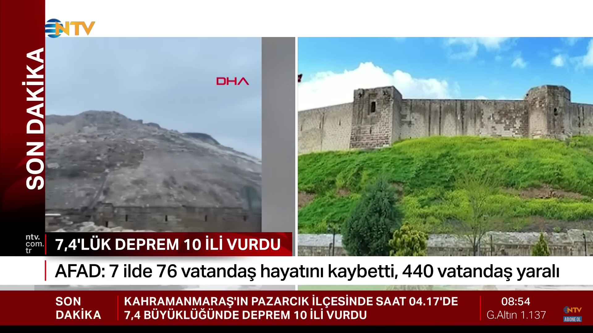 Земјотресот во Турција и Сирија уништи вековни тврдини во Газиантеп и Алепо (Видео)
