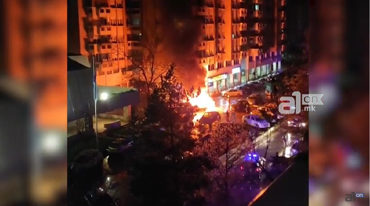 Две возила изгореа во Аеродром: “Не разбуди силен звук, слушнавме пукање на гуми“
