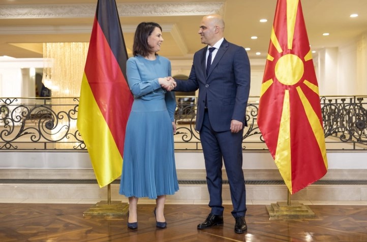Ковачевски – Бербок: Нова конкретна поддршка од Германија за следниот исчекор на Северна Македонија во евроинтеграциите