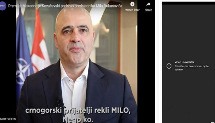 Му даде поддршка па откако изгуби Ковачевски го избриша видеото за Ѓукановиќ – зошто?