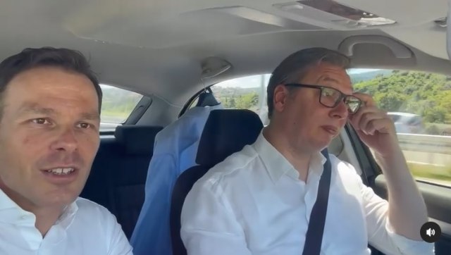 Мали и Вучиќ се возеа по новата обиколница: И ова ќе го поправиме (ВИДЕО)