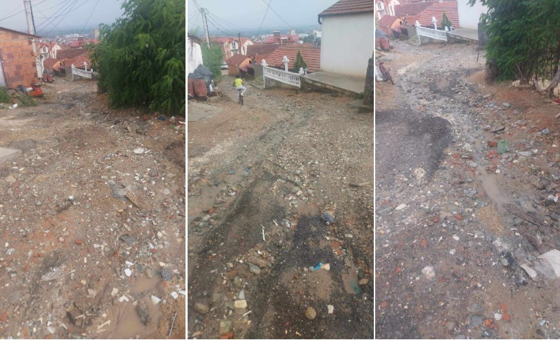 ФОТО: Цевките за вода излегоа на површина, погледнете што остана од улица во Битола
