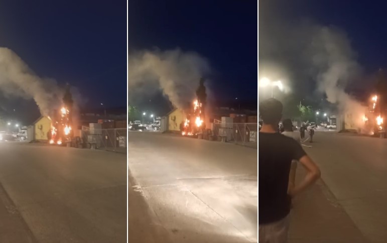 ВИДЕО Голем пожар вечерва во Сарај, пожарна на терен!