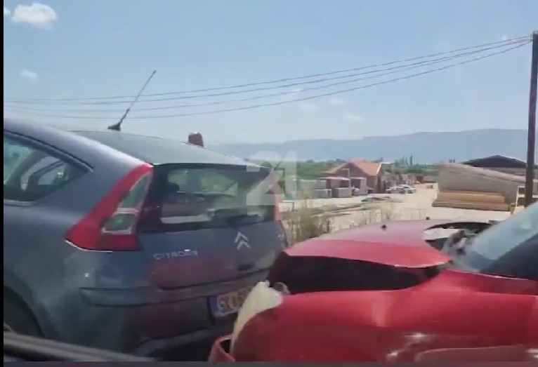 ВИДЕО: Се судрија четири возила на влезот на Охрид и Струга