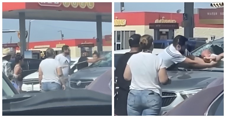 ВИДЕО Татко ја скрши шофершајбната и го извлече бебето од врелиот автомобил