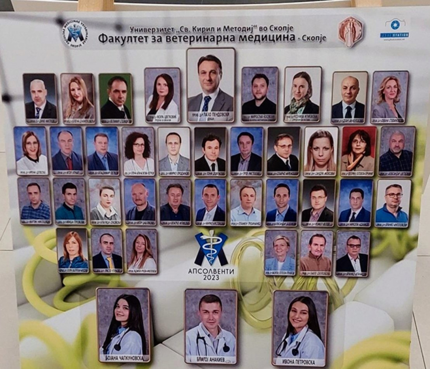 36 професори и тројца апсолвенти на табло на факултет во Скопје