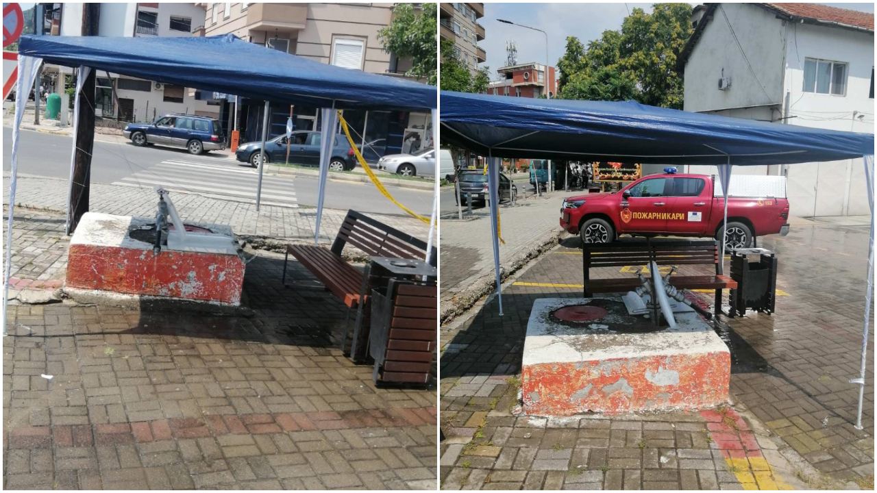 БРАВО Пожарникари од Струга поставија клупа и тенда, нудат и ладна вода