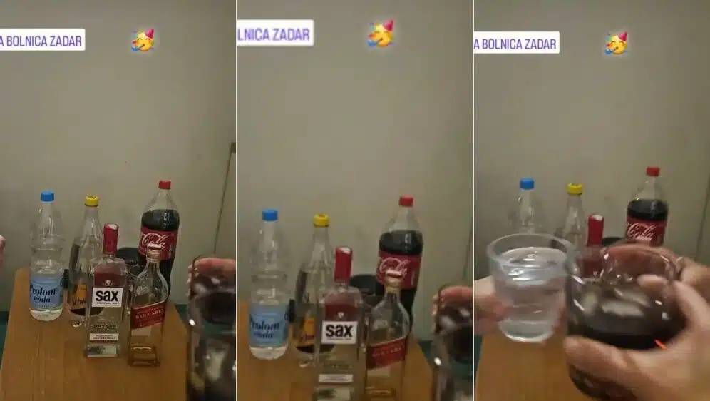 ВИДЕО Медицинска сестра на Тик-Ток објавува како пие алкохол на работа