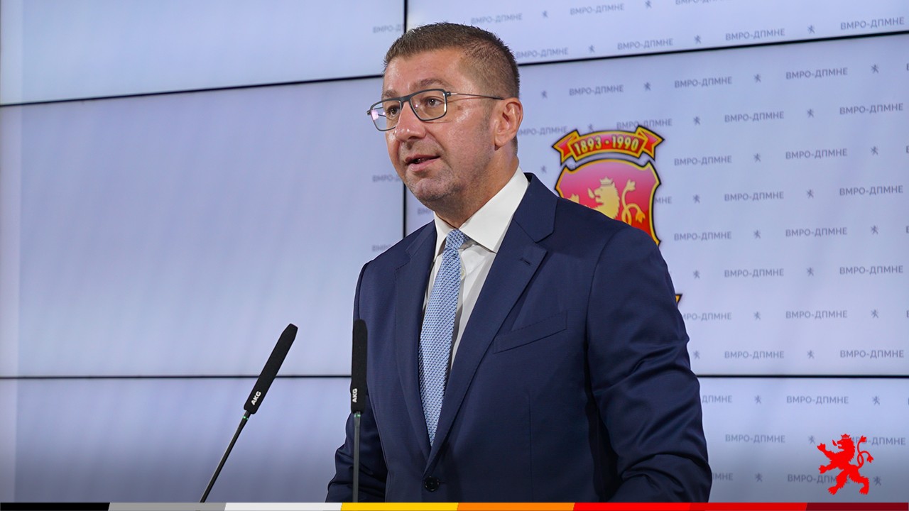 Мицкоски: Недвосмислено сме за влез на Македонија во ЕУ, тоа е нашиот единствен пат – но не по цена на себе одрекнување