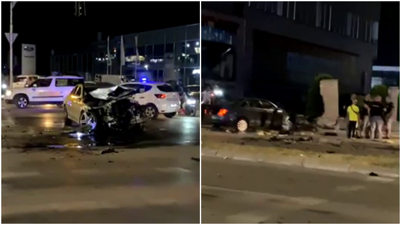 ФОТО Тешка сообраќајна несреќа доцна вечерва во Скопје
