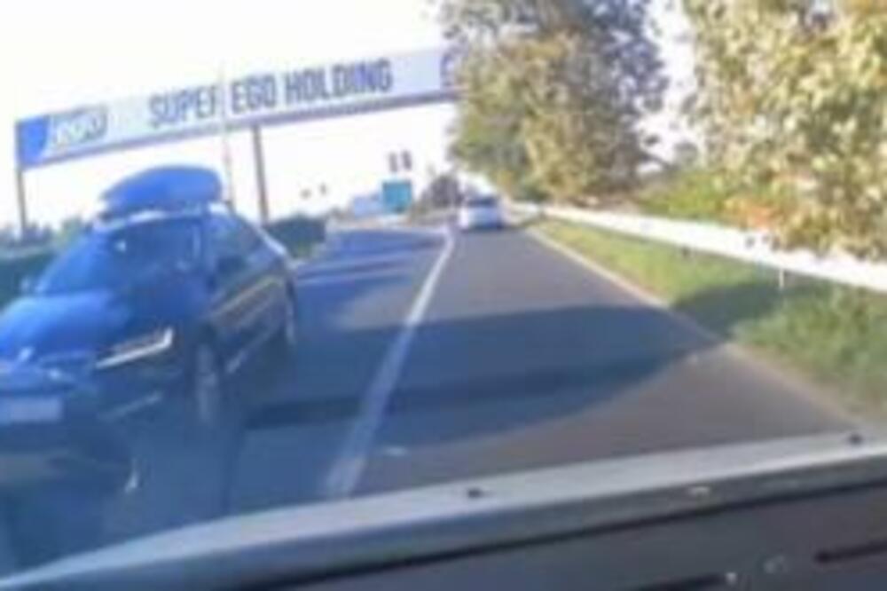 ВИДЕО: Си играат со животот, возат во спротивна насока – автомобил со новосадски регистерски таблички предизвика метеж
