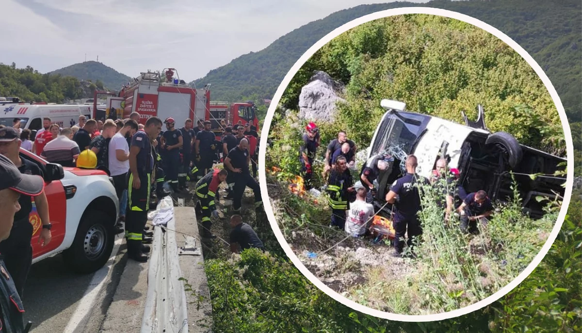 ФОТО Автобус во Црна гора излета од патот, најмалку три лица загинаа