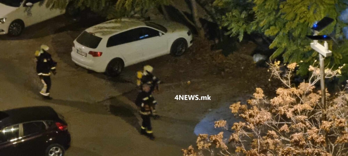 ФОТО Пожар во напуштен објект на Јужен Булевар, гори отпаден материјал
