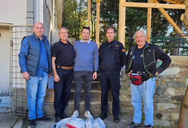 Повторно се вратија: Словенечките пожарникари кои гаснеа пожари во 2021 во посета на Берово