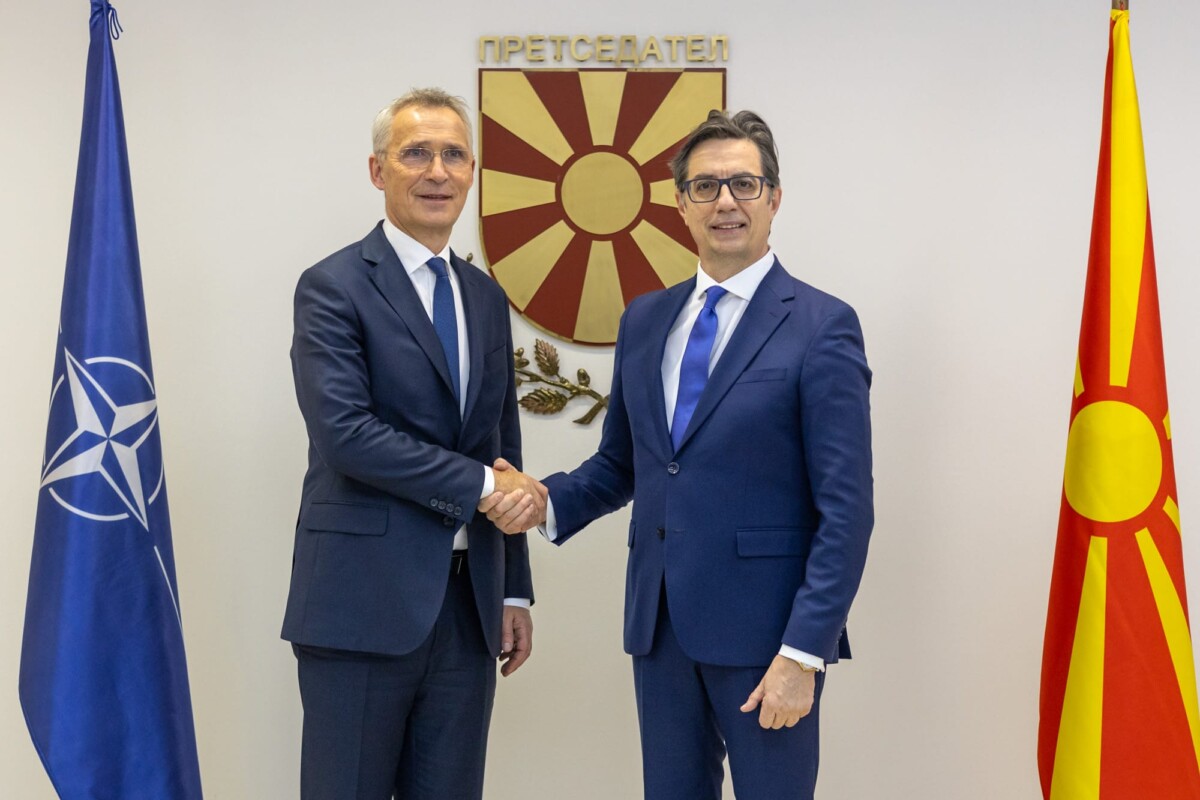 Средба на претседателот Пендаровски со генералниот секретар на НАТО, Јенс Столтенберг