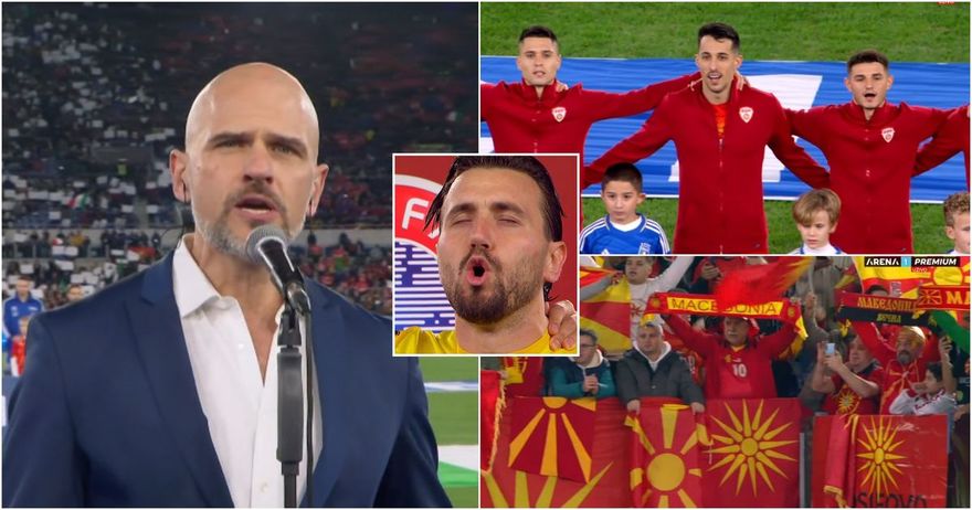 ВИДЕО Емоции до небо во Рим, Маестро Нацоски гордо ја испеа македонската химна