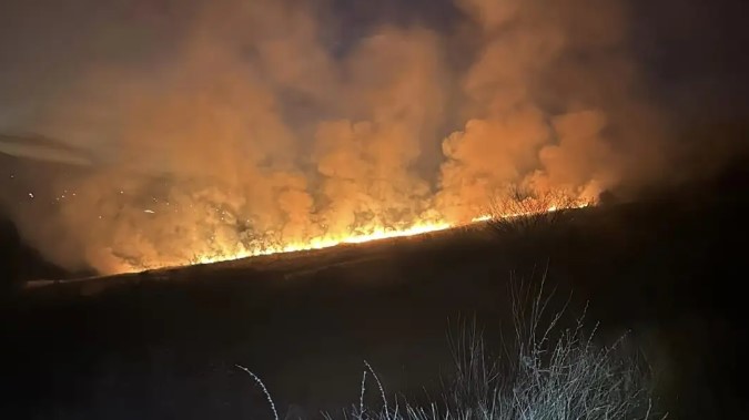 Сува трева и стрниште гореле во општина Старо Нагоричане