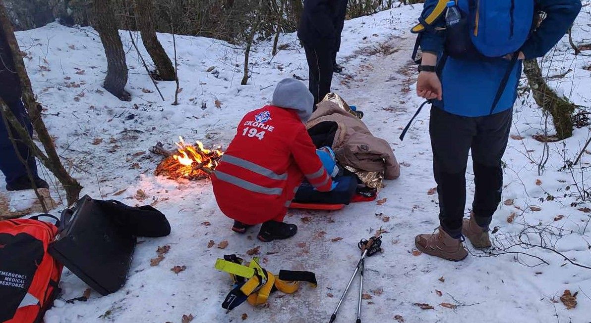 ЦУК: Спасителна акција на Водно