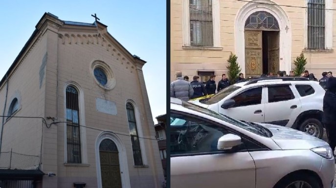 УАПСЕН ЕДЕН ОД НАПАЃАЧИТЕ Маскиран маж отвори оган среде католичка црква во Истанбул, едно лице е убиено