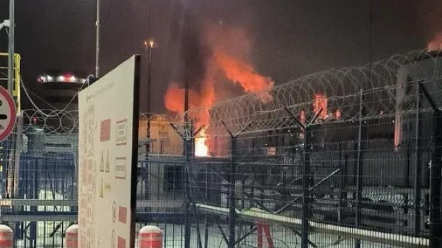 ВИДЕО Пожар во терминал на најголемиот руски производител на течен природен гас