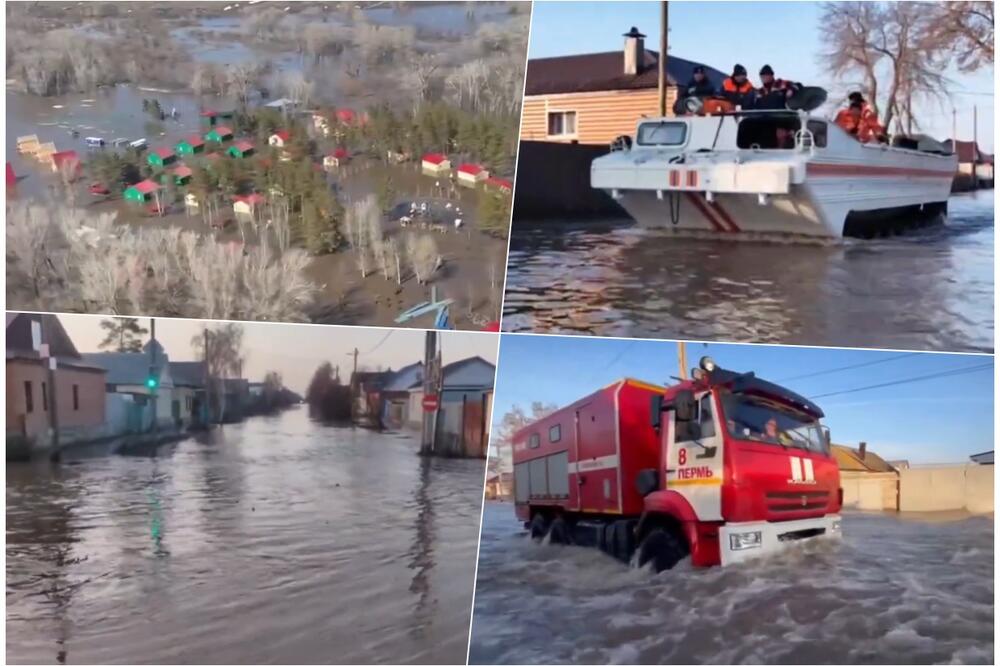 ВИДЕО Пукна брана во Русија, над 5.000 луѓе се евакуирани